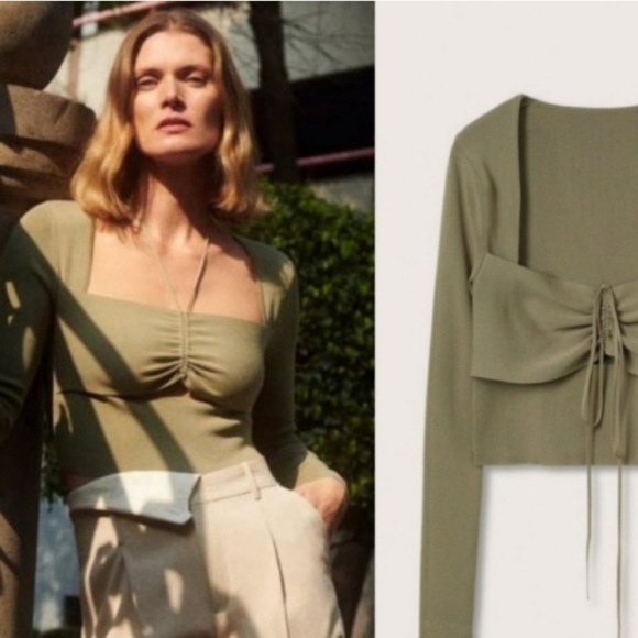 Mango Tops - MANGO CROP TOP SIZE XS